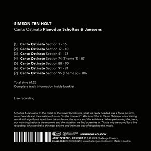 Canto Ostinato: Pianoduo Scholtes & Janssens (CD)